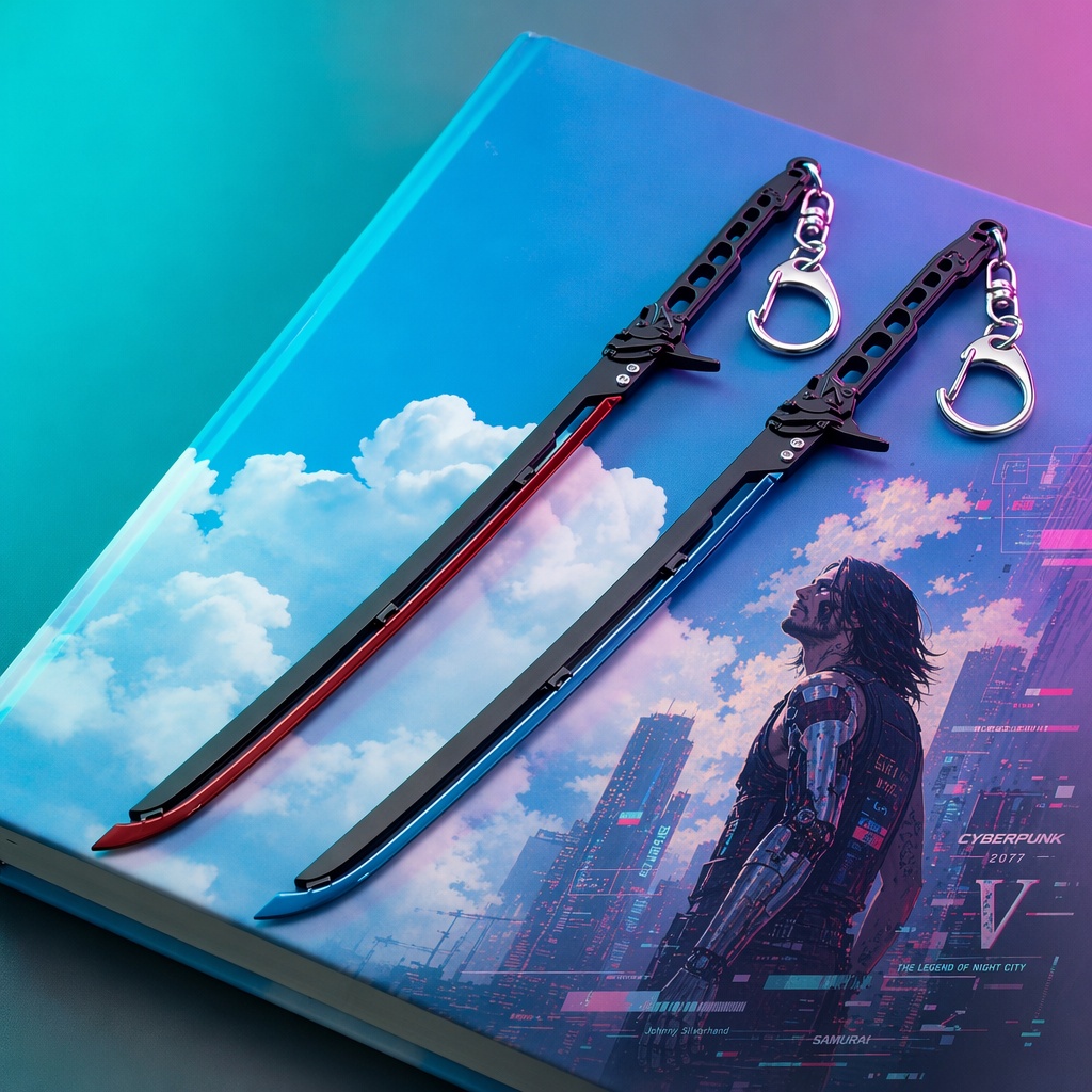 Board Game Saboteur - 8,6 Zoll Cyberpunk 2077 Katana Anime