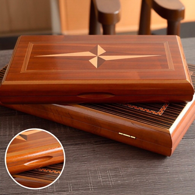 Board Game Yearbook - Massivholz-Backgammon 11-19 Zoll Luxuriöses Professionelles Schachspiel