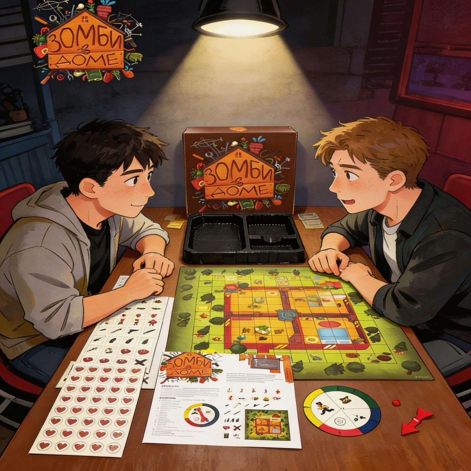 Board Game Survive The Island - Russische Version des Zombie-Survival-Brettspiels, semi-kooperatives Partyspiel,